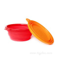 Color Silicone Fold Pet Bowl